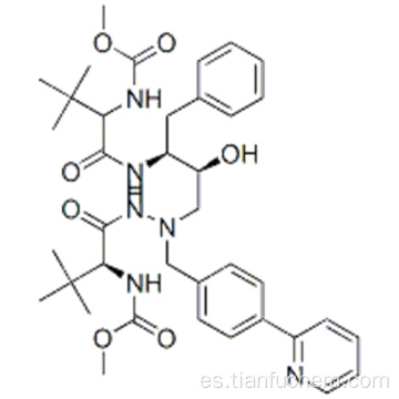 2,5,6,10,13-Pentaazatetradecanedioicacid, 3,12-bis (1,1-dimethylethyl) -8-hydroxy-4,11-dioxo-9- (phenylmethyl) -6 - [[4- (2- piridinil) fenil] metil] -, 1,14-dimetil éster, (57193463,3S, 8S, 9S, 12S) CAS 198904-31-3